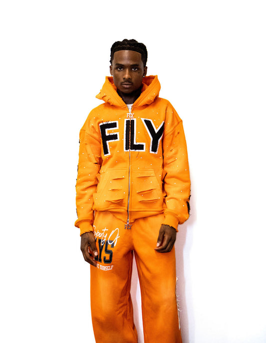 (FLY) Distressed Rhinestone Set